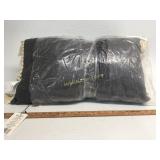 2 Solid Fringe Decorative Pillows