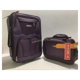 Rockland  2 Piece Luggage Set / Purple