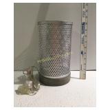 Metal lamp 10 inches tall