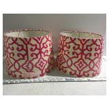 2 lamp shades 10.75 in diameter top