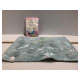 Rainbow Unicorn Shower Curtain Bath Rug