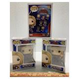 3 Pop! Captain Marvel Bobble-Heads