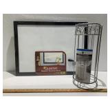 Toilet Tissue Holder & a Dry Erase Board