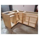 Wooden Corner Cabinet Without Top