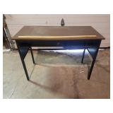 Metal/Wood Top Desk With Cubby