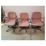 3 - Spinning Desk Chairs - Red