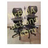 4 - Plastic Adjustable Desk Chairs