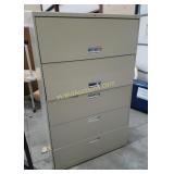 5 - Drawer Metal Filing Cabinet