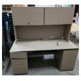 Desk With Cabinets & Drawers