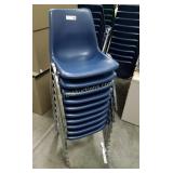 10 Plastic & Metal Chairs