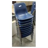 10 Plastic & Metal Chairs