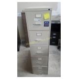 Metal 5-Drawer Filing Cabinet