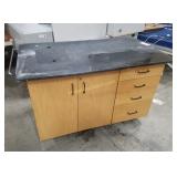 Rolling Station W/ Sink & Drawers