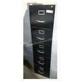 5-Drawer Black Metal Filling Cabinet