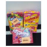 Lifesaver Pops., Starburst & Fun Dips