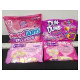 Sweetarts Pop,Dum-Dums, Conversation Hearts