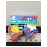 Hanes Boys Toddler Heel Shield Socks 6-12mo.