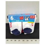 Hanes Boy Toddler Crew Socks 4T-5T