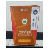 Method Ginger Mango Dryer Sheets - 80 ct