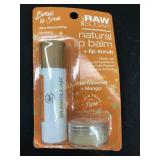 Raw Sugar Lip Balm and Lip Scrub - Raw Coconut +