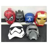6 - Plastic Child Masks