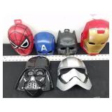 6 - Plastic Child Masks