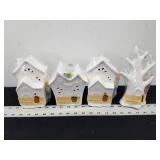4- P.Y.O. Ceramic House/Tree Figural
