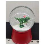 Christmas T-Rex Musical Snow Globe - Wondershop