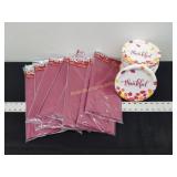 12- 2ct. Table Covers & 6- 30ct. Snack Plates