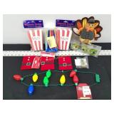 Menorah Candles, Popcorn Boxes, Decor