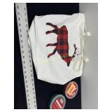 White and Plaid Buffalo Totes with Sanding Sugar