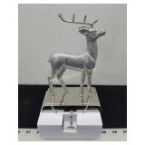 Silver Glitter Deer Stocking Holder