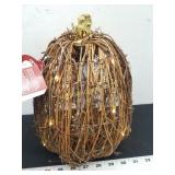 10" Harvest LED Light-Up Pumpkin