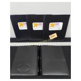 4 count of 2 Pocket Plastic Folder with Prongs
