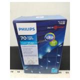 Philips LED Icicle Lights Cool White 70ct