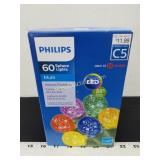 Philips 60ct Christmas LED Faceted Sphere String