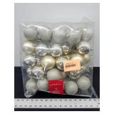 50ct Christmas Ornament Set 70mm Champagne -
