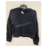 Womens Wild Fable Crewneck Tinsel Sweater Black