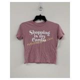 HBO Shopping Is My Cardio Short Sleeve Cropped
