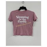 HBO Shopping Is My Cardio Short Sleeve Cropped