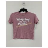 HBO Shopping Is My Cardio Short Sleeve Cropped