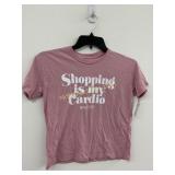 HBO Shopping Is My Cardio Short Sleeve Cropped