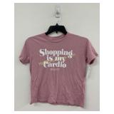 HBO Shopping Is My Cardio Short Sleeve Cropped