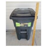 64 Gallon HD Toter W/ Wheels & Attached Lid