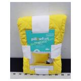 Triangle Stitch Microfiber Sham Yellow -