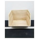 Stackable Wood Toy Storage Bin Natural -