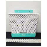 Fabric Cube Storage Bin Gold Dots -