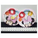 2-Baby Minnie Mouse 1st Birthday Lunch Plates 8