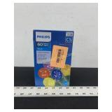 Philips 60ct Christmas LED Faceted Sphere String