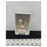 SUGAR PAPER WOODEN ORNAMENTS SET OF 3 - SUGAR